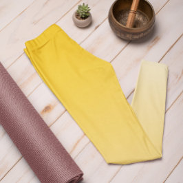 Ombre Trend Kleur Sunburst Yellow Pastel Leggings