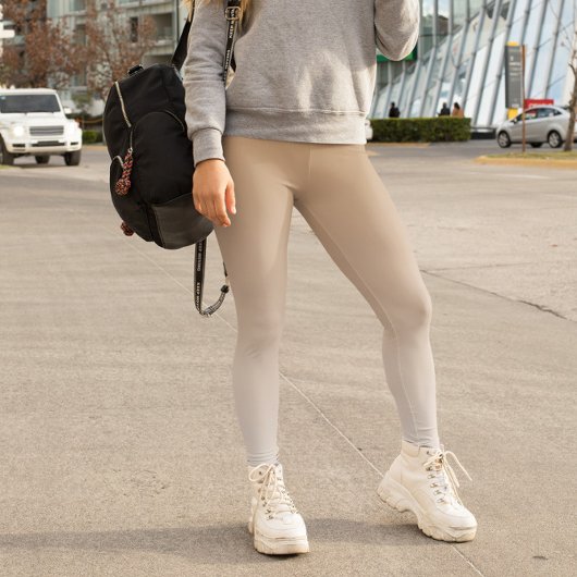 Ombre Trend Kleur Warm Beige - Pastel Leggings