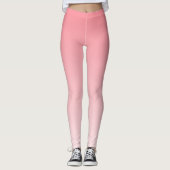 Ombre Trend Kleur Watermeloen Roze Pastel Leggings (Voorkant)