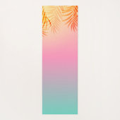 Ombre Tropical Beach Sunset Aangepaste naam Yogamat (Achterkant)