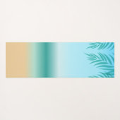 Ombre Tropical Beach Zomer Vibes Yoga Mat (Achterkant (horizontaal))