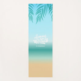 Ombre Tropical Beach Zomer Vibes Yoga Mat