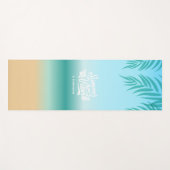 Ombre Tropical Beach Zomer Vibes Yoga Mat (Voorkant (horizontaal))