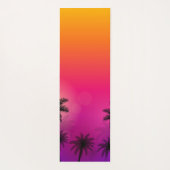 Ombre Tropical Summer Night Vibe Aangepaste naam Yogamat (Achterkant)