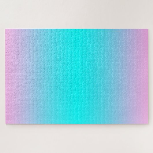 Ombre Turquoise and Pink Gradient Legpuzzel (Horizontaal)