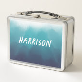 Ombre Turquoise blauwe waterverf Ocean (Voorkant)