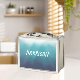 Ombre Turquoise blauwe waterverf Ocean