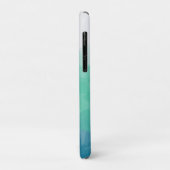 Ombre Turquoise Blue en Neo Mint Love Gradient Case-Mate iPhone Case (Achterkant/links)