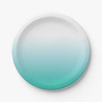 OMBRE TURQUOISE PAPIER-BORDEN PAPIEREN BORDJE