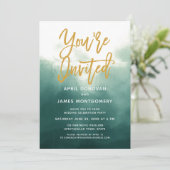 Ombre U wordt uitgenodigd het Typografische Bind v Kaart (Staand voorkant)