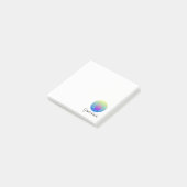 Ombre unicorn met word gratitude sticky notes (Schuin)