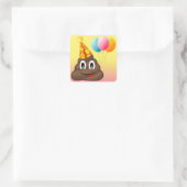 Ombre Verjaardagsfeestje Poep Emoji Stickers (Tas)