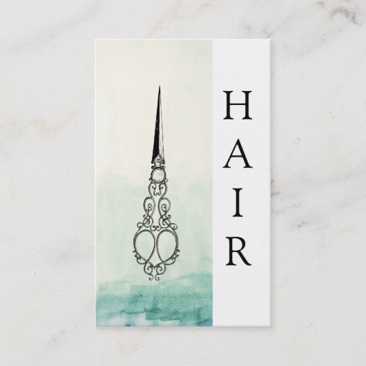 *~* Ombre Victoriaans  Schaar HAAR SYLIST Visitekaartje (Voorkant)