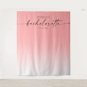 Ombré Vrijgezellenfeest Achtergrond Fotohokje Wandkleed (Voorkant)