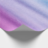 Ombre Waterverf Aangepast Paars/Blauw omslagpapier Cadeaupapier (Hoek)