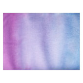 Ombre Waterverf Aangepast Paars/Blauw tablet Tafelkleed (Voorkant (Horizontaal))