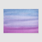 Ombre Waterverf - Aangepast Paars/Blauw weefselpap Tissuepapier (Voorkant)