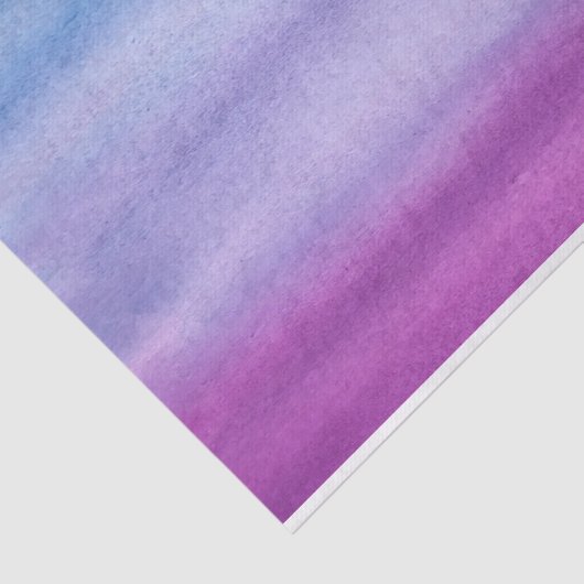 Ombre Waterverf - Aangepast Paars/Blauw weefselpap Tissuepapier (Detail)