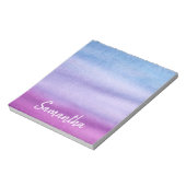 Ombre Waterverf Aangepaste naam Paars/Blauw Notiti Notitieblok (Linkerzijde)