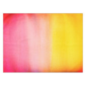 Ombre Waterverf Aangepaste roze en gele tablet Tafelkleed (Voorkant (Horizontaal))