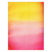 Ombre Waterverf Aangepaste roze en gele tablet Tafelkleed (Voorkant)