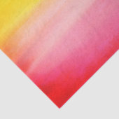 Ombre Waterverf Aangepaste roze en gele weefsels Tissuepapier (Detail)