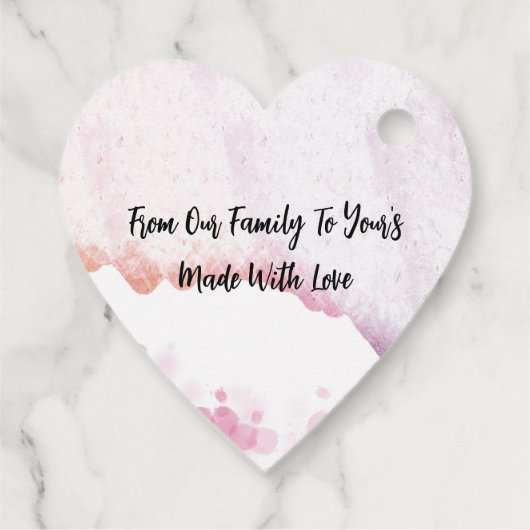 Ombre-Waterverf Bedankjes Labels (Achterkant)