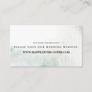 Ombre Waterverf bruiloft website Kaarten GREEN