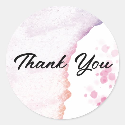 Ombré Waterverf Classic Ronde Stickers (Voorkant)