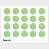 Ombre Waterverf Dank u Stickers / Limoen Emerald (Vel)