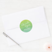 Ombre Waterverf Dank u Stickers / Limoen Emerald (Envelop)