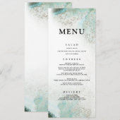 Ombre Waterverf Dinner Menu | GREEN (Voorkant / Achterkant)