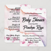 Ombre Waterverf Enclosure Kaart (Voorkant / Achterkant)