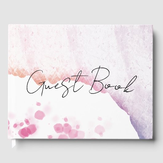 Ombre-Waterverf Gastenboek (Voorkant)