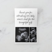 Ombre Waterverf gevouwen bedankkaart (Binnen)