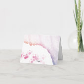 Ombre Waterverf gevouwen bedankkaart (Achterkant)