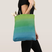 Ombre Waterverf Print Tas Mermaid Colors (Dichtbij)