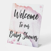 Ombre-Waterverf Reclamebord Met Voetstuk (Voorkant)