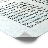 Ombre Waterverf Seating Chart | GROENEN Poster (Hoek)