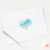 Ombre Waterverf Wedding Hartelijk dank Sticker - B (Envelop)