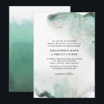 Ombre Waterverf Wedding Invitation Suite | GROENEN Kaart<br><div class="desc">Onze Ombre Waterverf Wedding Invitation in Green is geïnspireerd door een chic,  een moderne flair en een luxe waterverf.  Voeg uw namen en trouwdetails toe in de smaakvolle mix van lettertypen van dit ontwerp.   Deze glamoureuze trouwsuite is zeker een show-stopper!</div>