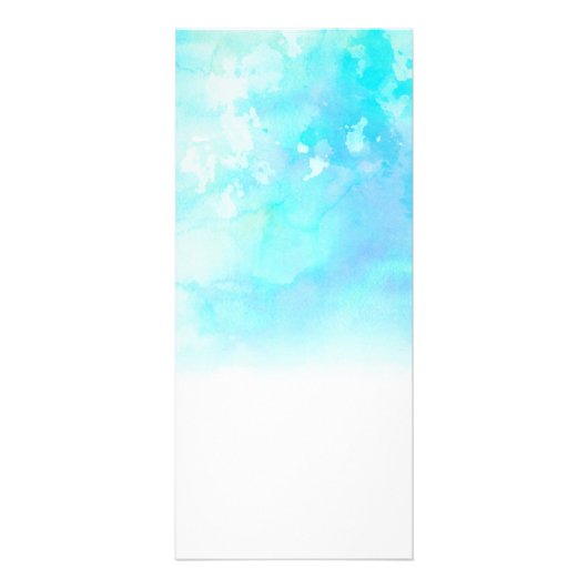 Ombre Waterverf Wedding Menu Kaarten - Blauw (Achterkant)