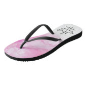 Ombre Waterverf Wedding Teenslippers - Roze (Schuin)