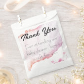 Ombre Waterverf Witte gunstzakken Bedankzakje (Geknipt)