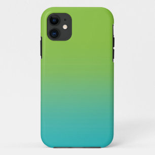 Ombre-waterverftextuur - groene en turquoise zee Case-Mate iPhone case