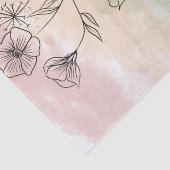 Ombre Wildbloemen Tissuepapier (Detail)