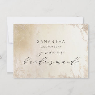 Ombre Yellow Gold Frost Junior Bridesmaid Voorstel