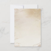 Ombre Yellow Gold Frosted Folie Waterverf Wedding Save The Date (Achterkant)
