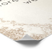 Ombre Yellow Gold, gewonnen in het logo van het ge Poster (Hoek)