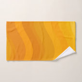 Ombre Yellow Gradient Wavy Lines Geometric Artwork Bad Handdoek (Handdoek)